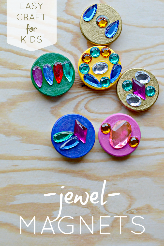 The Life of Jennifer Dawn: Easy Craft for Kids: Create Treasure Jewel  Magnets